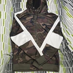 Champs Sports Camouflage Hoodie with White Accents